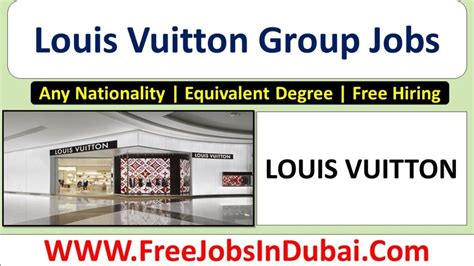 louis vuitton job vacancy|louis vuitton job opportunities.